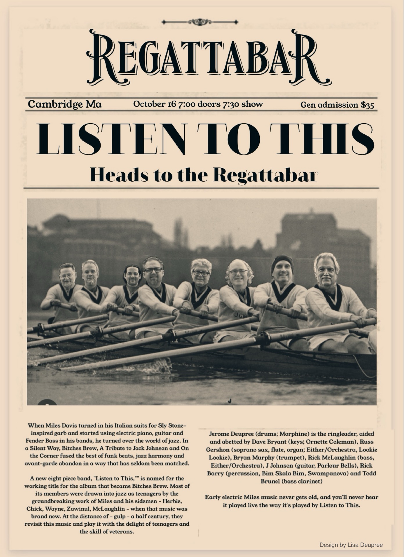 Regattabar - Friday, October 16